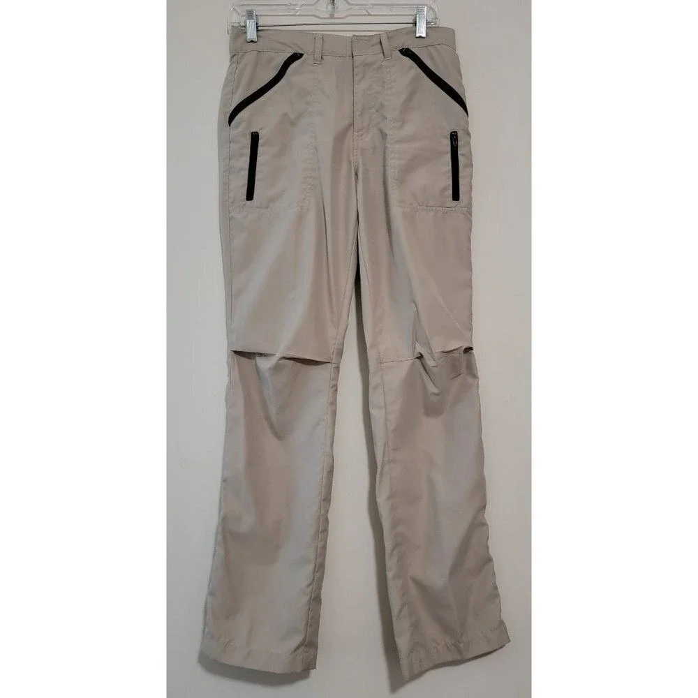 Tommy Jeans Convertible Cargo Pants Beige Zip Off Legs women Size 7